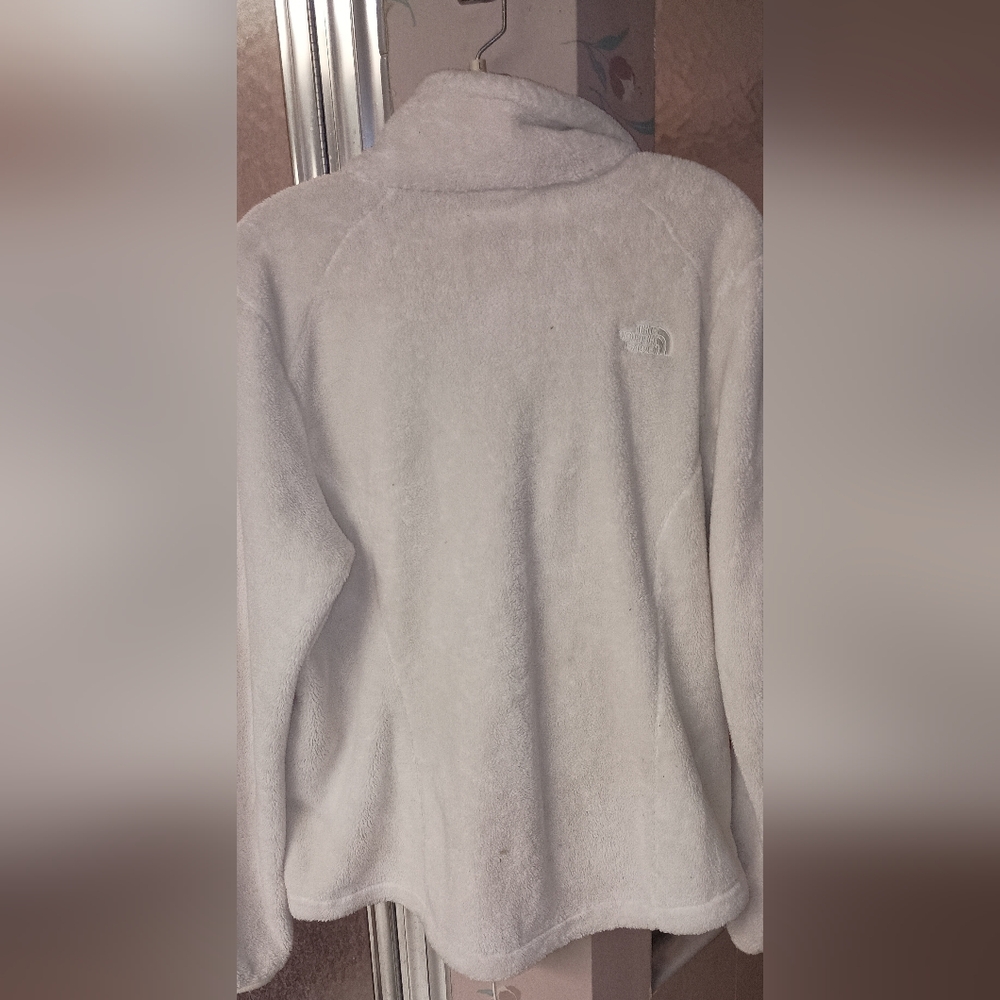 The North Face Cream Thick Fleece Jacket Women's Large - Picture 4 of 6